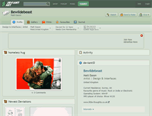 Tablet Screenshot of bewildebeast.deviantart.com