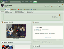 Tablet Screenshot of megamono.deviantart.com