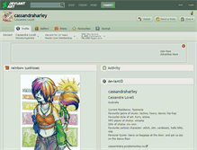 Tablet Screenshot of cassandraharley.deviantart.com