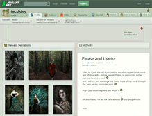 Tablet Screenshot of im-albino.deviantart.com