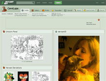 Tablet Screenshot of cavelupa.deviantart.com