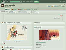 Tablet Screenshot of iwannabreathe.deviantart.com