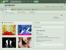 Tablet Screenshot of dancingnymph.deviantart.com