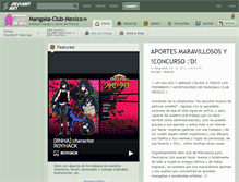 Tablet Screenshot of mangaka-club-mexico.deviantart.com