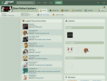 Tablet Screenshot of emo-feline-canine.deviantart.com