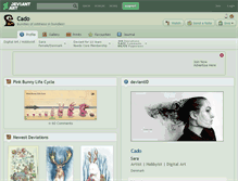 Tablet Screenshot of cado.deviantart.com