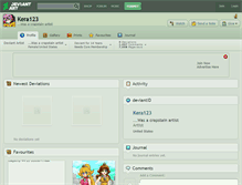 Tablet Screenshot of kera123.deviantart.com