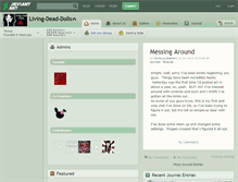 Tablet Screenshot of living-dead-dolls.deviantart.com