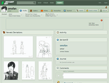 Tablet Screenshot of omofan.deviantart.com