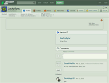 Tablet Screenshot of luckysync.deviantart.com