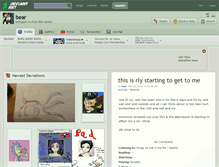 Tablet Screenshot of bear.deviantart.com