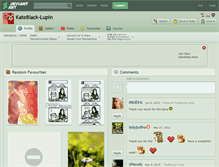 Tablet Screenshot of kateblack-lupin.deviantart.com