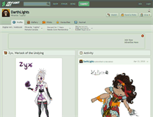Tablet Screenshot of darthlights.deviantart.com