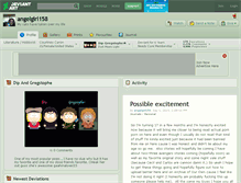 Tablet Screenshot of angelgirl158.deviantart.com