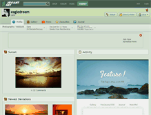 Tablet Screenshot of eagledream.deviantart.com