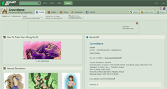 Desktop Screenshot of crownflame.deviantart.com
