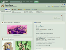 Tablet Screenshot of crownflame.deviantart.com