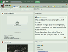 Tablet Screenshot of bear54.deviantart.com