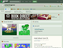 Tablet Screenshot of amberdragonez.deviantart.com