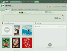 Tablet Screenshot of mathiole.deviantart.com