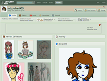 Tablet Screenshot of mizu-chan905.deviantart.com
