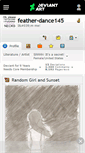 Mobile Screenshot of feather-dance145.deviantart.com