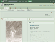 Tablet Screenshot of feather-dance145.deviantart.com