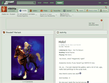 Tablet Screenshot of nikkhia.deviantart.com