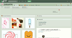 Desktop Screenshot of candylandclub.deviantart.com
