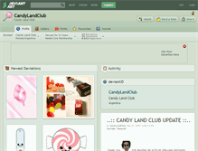 Tablet Screenshot of candylandclub.deviantart.com