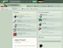 Tablet Screenshot of lov3adoptables.deviantart.com