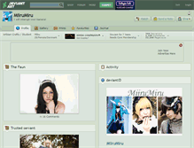 Tablet Screenshot of miirumiru.deviantart.com
