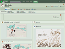 Tablet Screenshot of katebuster.deviantart.com