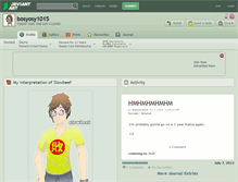 Tablet Screenshot of bosyosy1015.deviantart.com