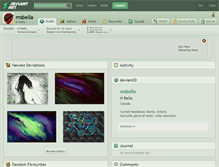 Tablet Screenshot of msbella.deviantart.com