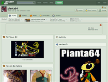 Tablet Screenshot of pianta64.deviantart.com