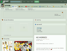 Tablet Screenshot of emonga.deviantart.com