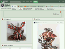 Tablet Screenshot of hobbyv.deviantart.com
