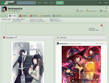 Tablet Screenshot of nestrasentra.deviantart.com