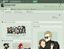 Tablet Screenshot of biohazard-steph.deviantart.com