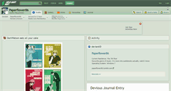 Desktop Screenshot of paperflower86.deviantart.com