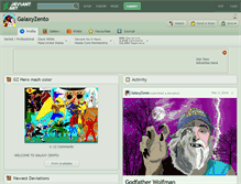 Tablet Screenshot of galaxyzento.deviantart.com