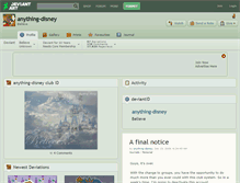 Tablet Screenshot of anything-disney.deviantart.com