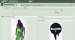 Desktop Screenshot of blackmilkclothing.deviantart.com