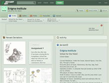 Tablet Screenshot of enigma-institute.deviantart.com