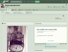 Tablet Screenshot of felicia-abandonment.deviantart.com