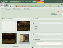 Tablet Screenshot of heba.deviantart.com