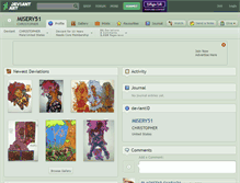 Tablet Screenshot of misery51.deviantart.com