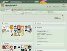 Tablet Screenshot of hikusa-rockgirl-x.deviantart.com