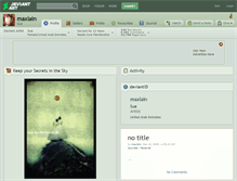 Tablet Screenshot of maxlain.deviantart.com